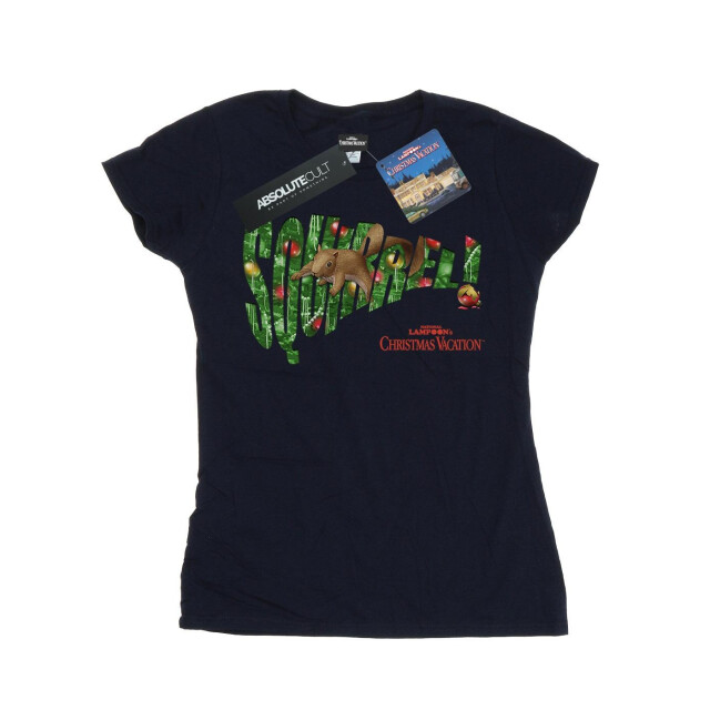 Li-cense National lampoon´s christmas vacation dames eekhoornboom katoenen t-shirt UTBI36330_navyblue large
