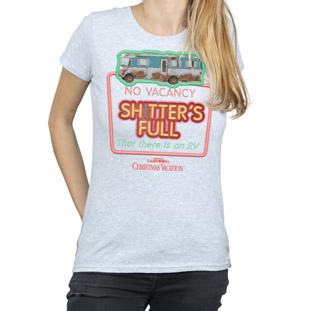 Li-cense National lampoon´s christmas vacation dames geen vacature katoenen t-shirt UTBI36204_sportsgrey large