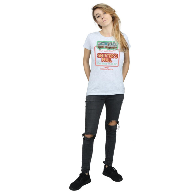 Li-cense National lampoon´s christmas vacation dames geen vacature katoenen t-shirt UTBI36204_sportsgrey large