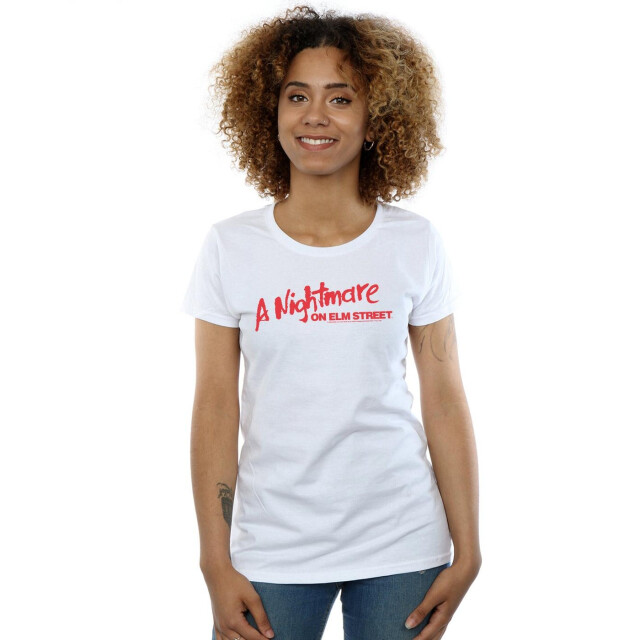 Li-cense A nightmare on elm street dames rood logo katoenen t-shirt UTBI36122_white large