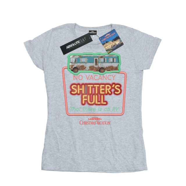 Li-cense National lampoon´s christmas vacation dames geen vacature katoenen t-shirt UTBI36204_sportsgrey large