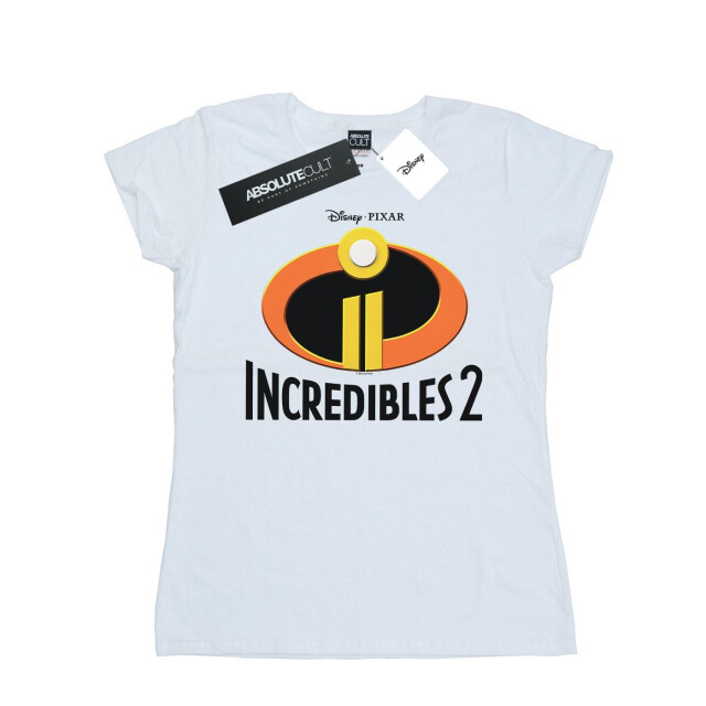 Li-cense Disney dames incredibles 2 emblem logo katoenen t-shirt UTBI35979_white large