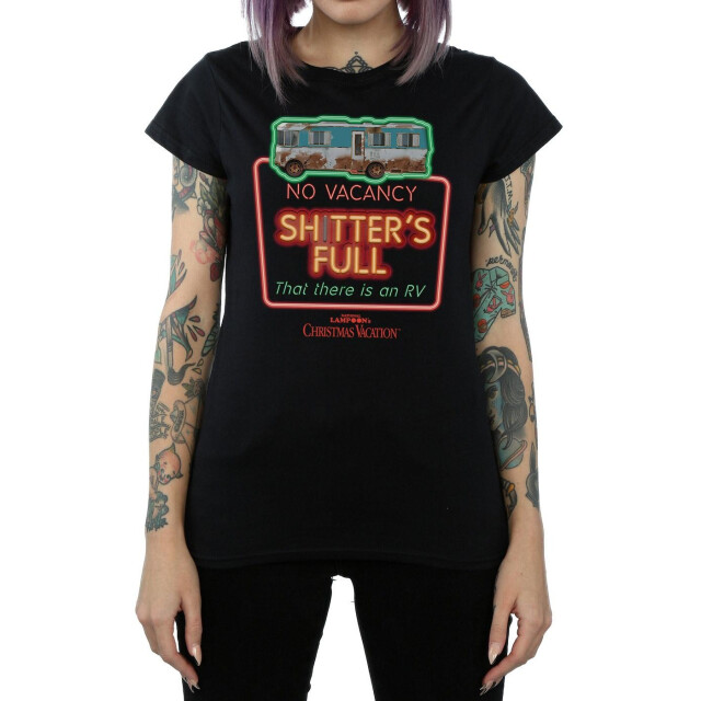 Li-cense National lampoon´s christmas vacation dames geen vacature katoenen t-shirt UTBI36204_black large