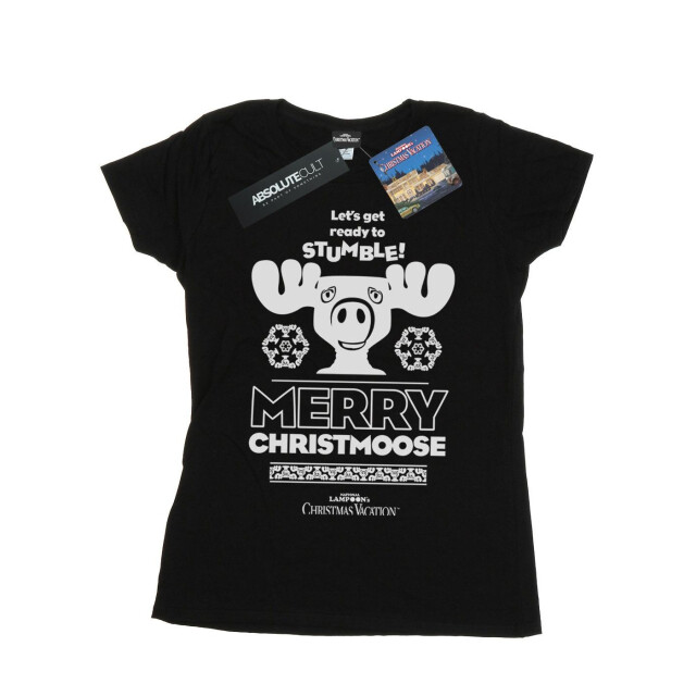 Li-cense National lampoon´s christmas vacation dames vrolijk kerstman t-shirt katoen UTBI36277_black large