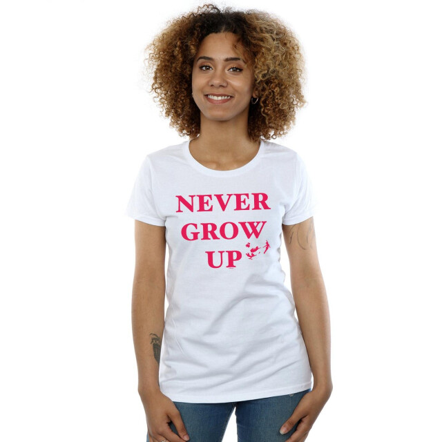 Li-cense Disney dames peter pan wordt nooit volwassen katoenen t-shirt UTBI36581_white large