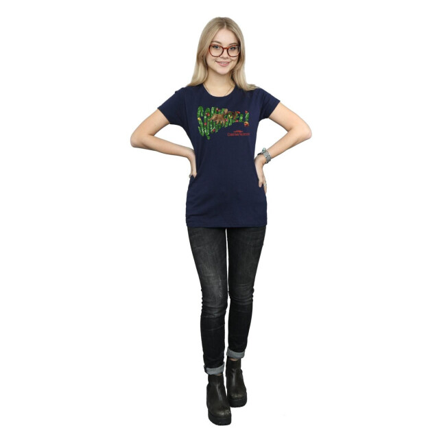 Li-cense National lampoon´s christmas vacation dames eekhoornboom katoenen t-shirt UTBI36330_navyblue large