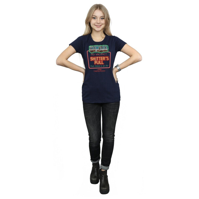 Li-cense National lampoon´s christmas vacation dames geen vacature katoenen t-shirt UTBI36204_navyblue large