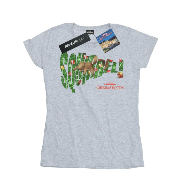 Li-cense National lampoon´s christmas vacation dames eekhoornboom katoenen t-shirt UTBI36330_sportsgrey large