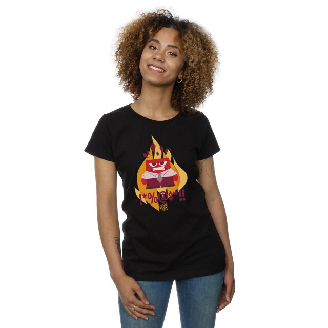 Li-cense Disney dames inside out fired up katoenen t-shirt UTBI36419_black large