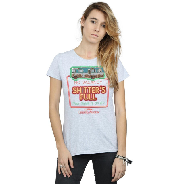 Li-cense National lampoon´s christmas vacation dames geen vacature katoenen t-shirt UTBI36204_sportsgrey large