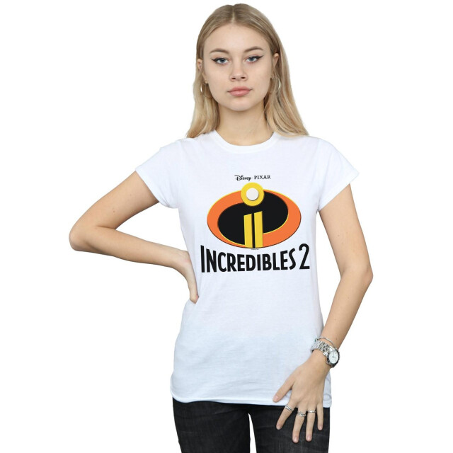 Li-cense Disney dames incredibles 2 emblem logo katoenen t-shirt UTBI35979_white large