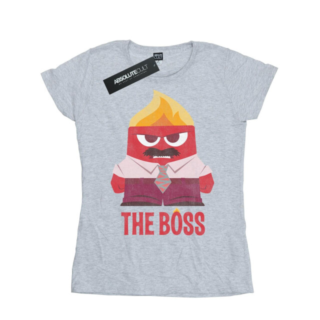 Li-cense Disney dames inside out boosheid de baas katoenen t-shirt UTBI36445_sportsgrey large