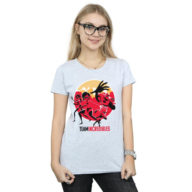 Li-cense Disney dames incredibles 2 team incredibles katoenen t-shirt UTBI35977_sportsgrey large