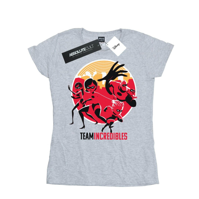 Li-cense Disney dames incredibles 2 team incredibles katoenen t-shirt UTBI35977_sportsgrey large
