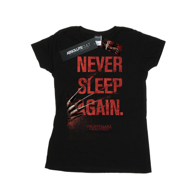 Li-cense A nightmare on elm street dames nooit meer slapen katoenen t-shirt UTBI36175_black large