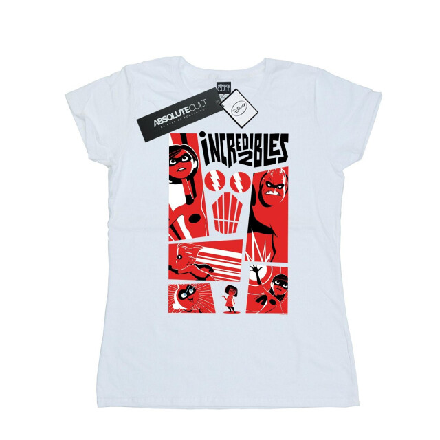 Li-cense Disney dames the incredibles collage katoenen t-shirt UTBI35877_white large