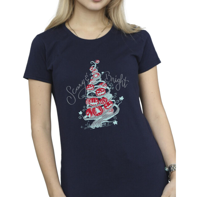 Li-cense Disney dames the nightmare before christmas eng & helder katoenen t-shirt UTBI35853_navyblue large