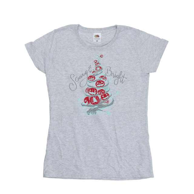 Li-cense Disney dames the nightmare before christmas eng & helder katoenen t-shirt UTBI35853_sportsgrey large