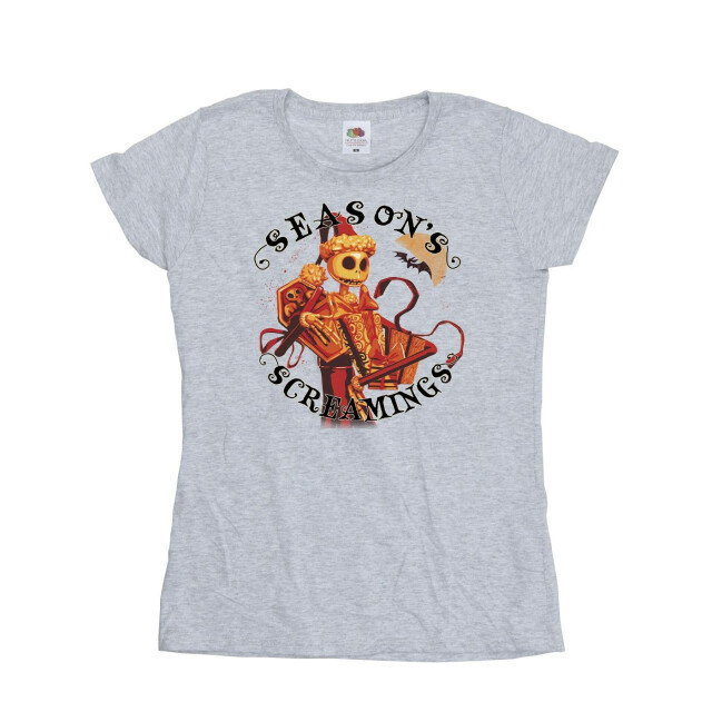 Li-cense Disney dames the nightmare before christmas seasons screamings katoenen t-shirt UTBI35778_sportsgrey large