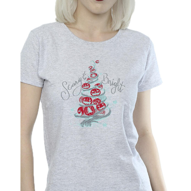 Li-cense Disney dames the nightmare before christmas eng & helder katoenen t-shirt UTBI35853_sportsgrey large