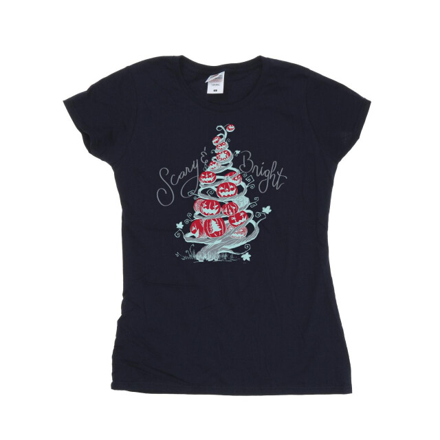 Li-cense Disney dames the nightmare before christmas eng & helder katoenen t-shirt UTBI35853_navyblue large