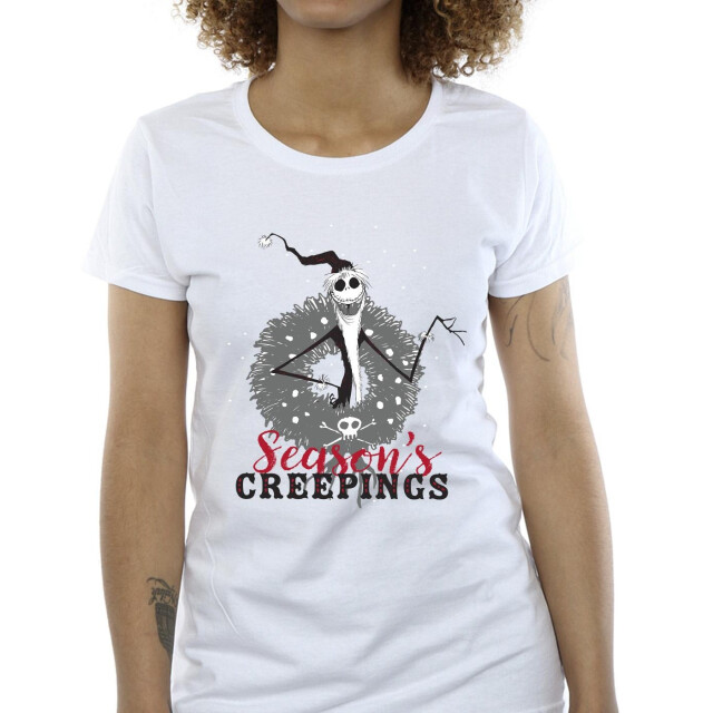 Li-cense Disney dames the nightmare before christmas seasons creepings krans katoenen t-shirt UTBI35828_white large