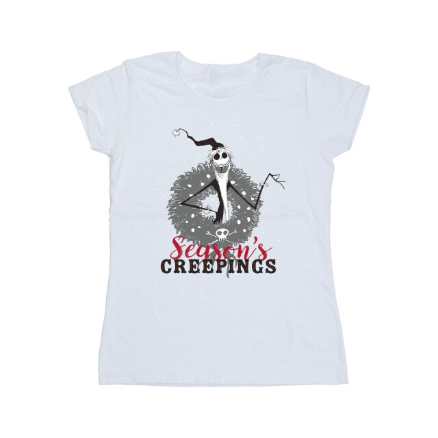 Li-cense Disney dames the nightmare before christmas seasons creepings krans katoenen t-shirt UTBI35828_white large