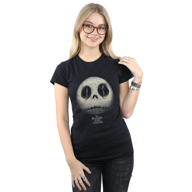 Li-cense Disney dames nightmare before christmas jack´s eyes katoenen t-shirt UTBI35691_black large