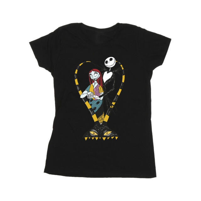 Li-cense The nightmare before christmas dames heart jack katoenen t-shirt UTBI35710_black large