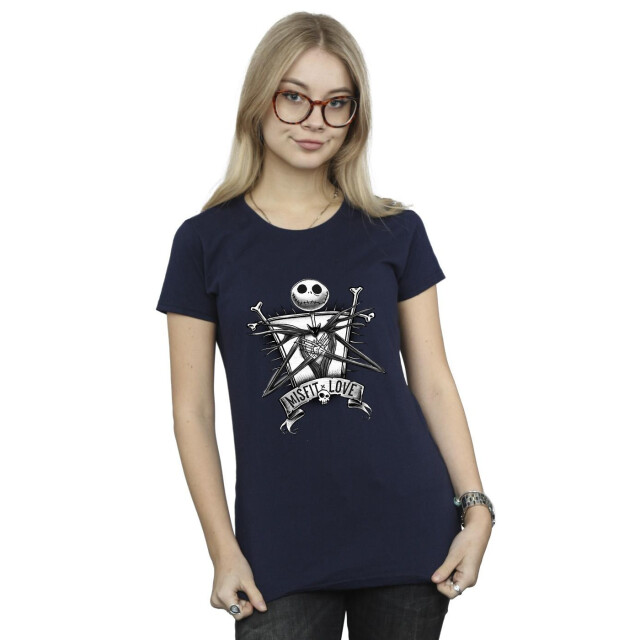 Li-cense Disney dames the nightmare before christmas misfits love katoenen t-shirt UTBI35731_navyblue large