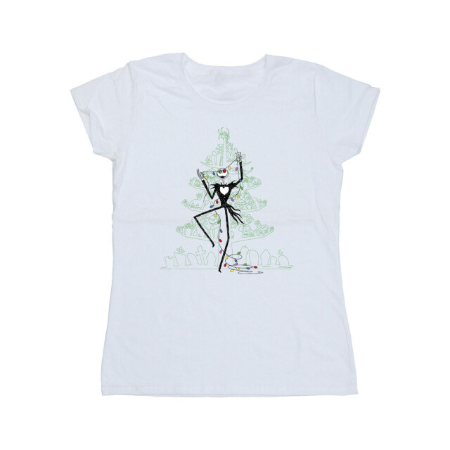 Li-cense Disney dames the nightmare before christmas tree groen katoenen t-shirt UTBI35776_white large
