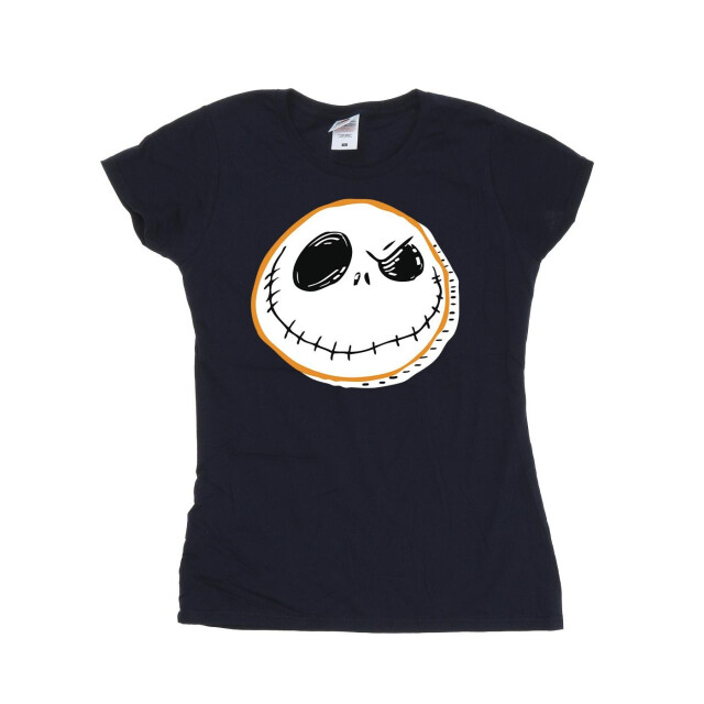 Li-cense Disney dames the nightmare before christmas jack gezicht katoenen t-shirt UTBI35754_navyblue large
