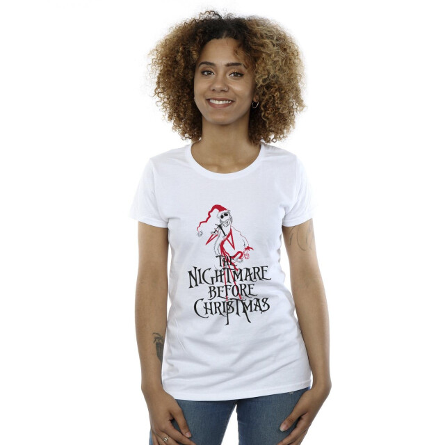 Li-cense Disney dames the nightmare before christmas kerstman katoenen t-shirt UTBI35755_white large