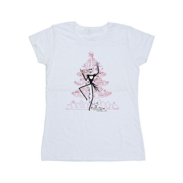 Li-cense Disney dames the nightmare before christmas tree roze katoenen t-shirt UTBI35777_white large