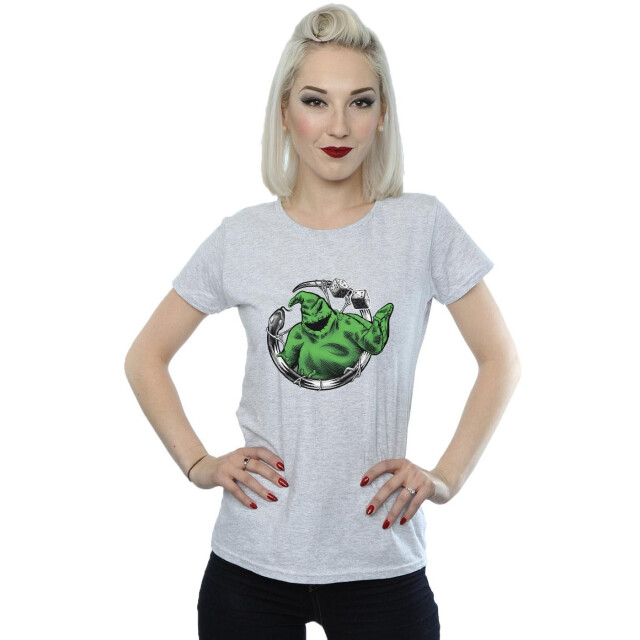 Li-cense Disney dames nightmare before christmas roll the dice katoenen t-shirt UTBI35658_sportsgrey large