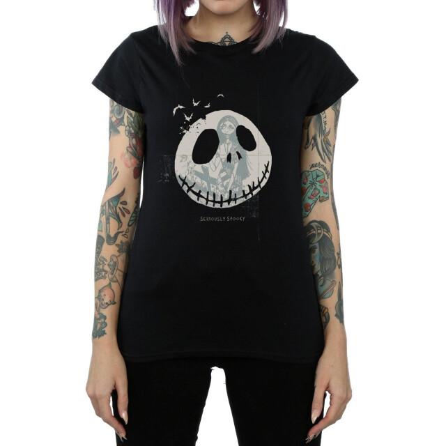 Li-cense Disney dames nightmare before christmas serieus spookachtig katoenen t-shirt UTBI35611_black large