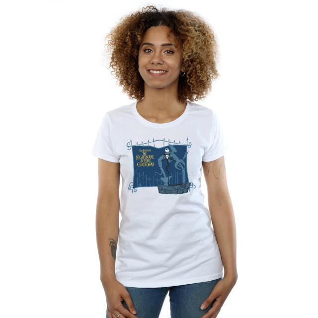 Li-cense Disney dames nightmare before christmas jack and the well katoenen t-shirt UTBI35632_white large