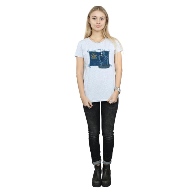 Li-cense Disney dames nightmare before christmas jack and the well katoenen t-shirt UTBI35632_sportsgrey large