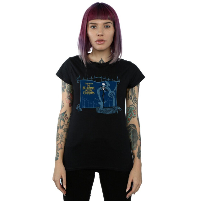 Li-cense Disney dames nightmare before christmas jack and the well katoenen t-shirt UTBI35632_black large