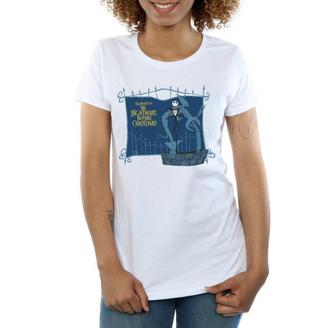 Li-cense Disney dames nightmare before christmas jack and the well katoenen t-shirt UTBI35632_white large