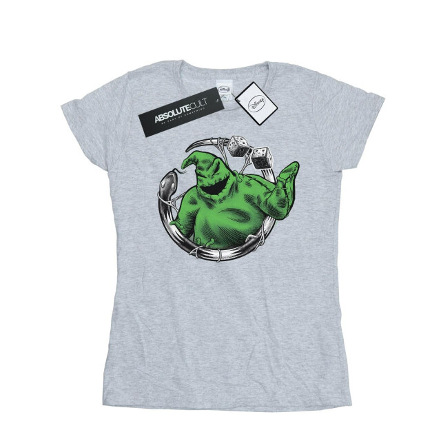 Li-cense Disney dames nightmare before christmas roll the dice katoenen t-shirt UTBI35658_sportsgrey large