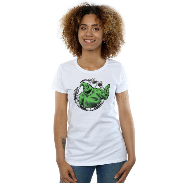 Li-cense Disney dames nightmare before christmas roll the dice katoenen t-shirt UTBI35658_white large