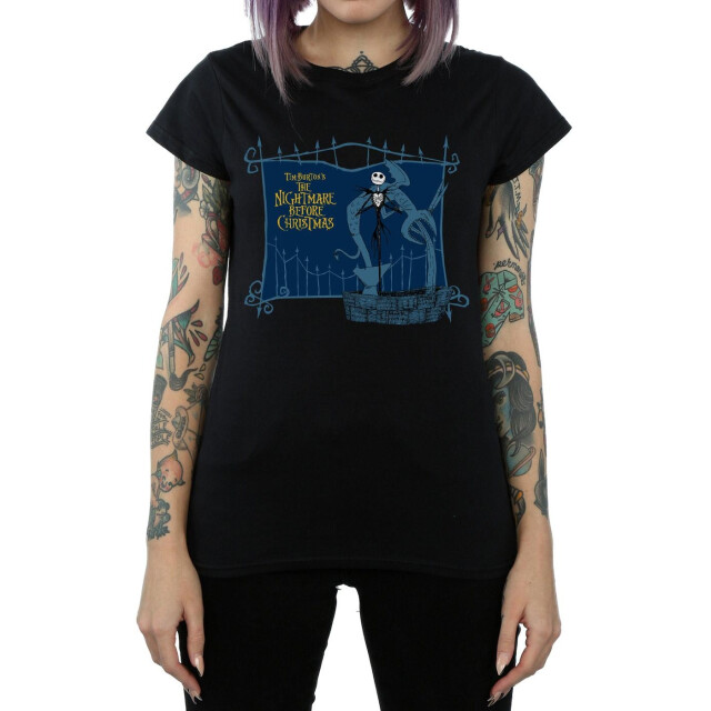 Li-cense Disney dames nightmare before christmas jack and the well katoenen t-shirt UTBI35632_black large