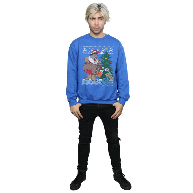 Li-cense The flintstones kerst fair isle sweatshirt heren UTBI23447_royalblue large