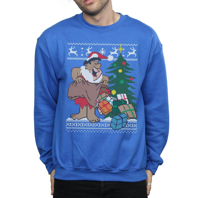 Li-cense The flintstones kerst fair isle sweatshirt heren UTBI23447_royalblue large