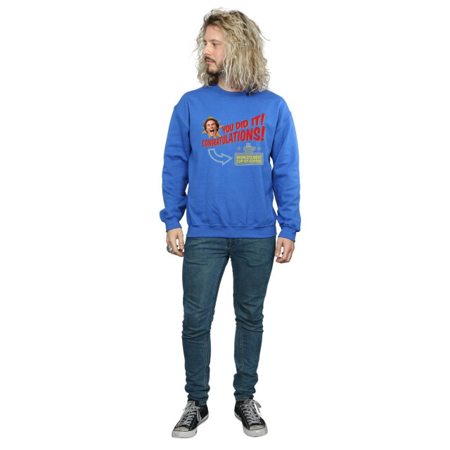 Li-cense Elf heren world´s best coffee sweatshirt UTBI22312_royalblue large