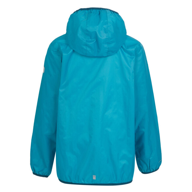 Regatta Groot buitenshuis kinderen/kinderen lever ii packaway rain jacket UTRG1885_blue large