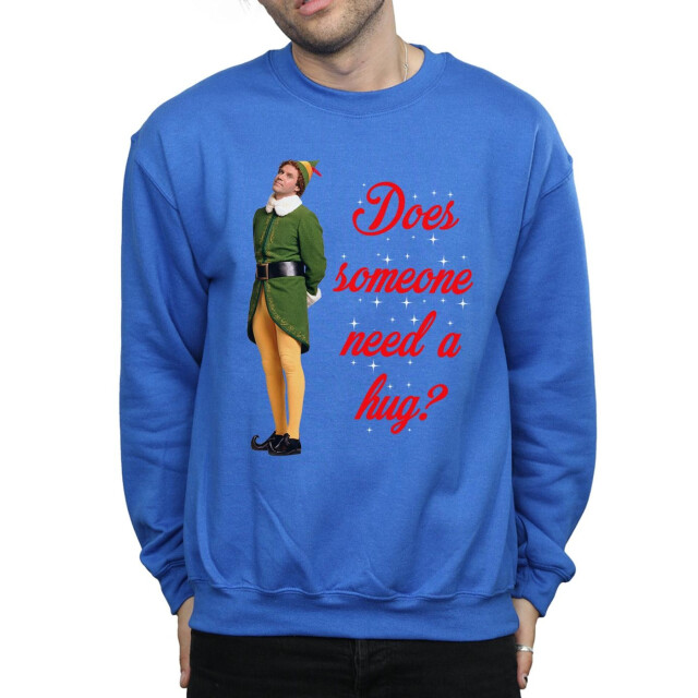 Li-cense Elf heren knuffelbuddy sweatshirt UTBI21961_royalblue large