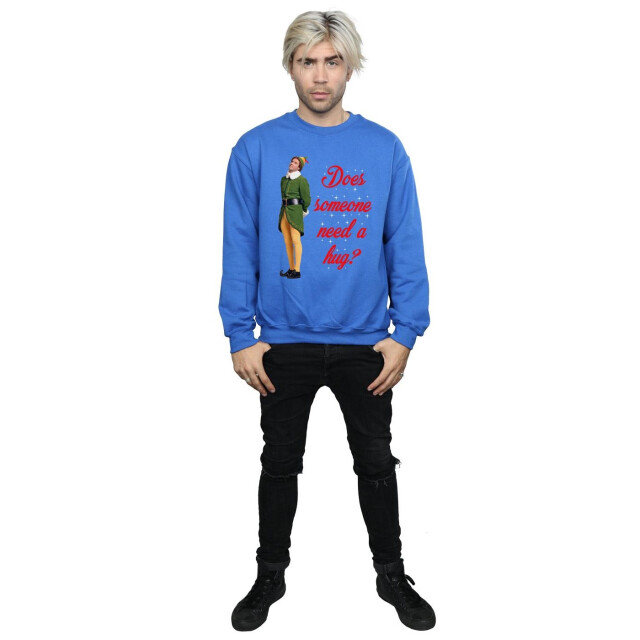 Li-cense Elf heren knuffelbuddy sweatshirt UTBI21961_royalblue large