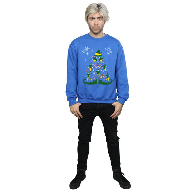 Li-cense Elf heren kerstboom sweatshirt UTBI21945_royalblue large